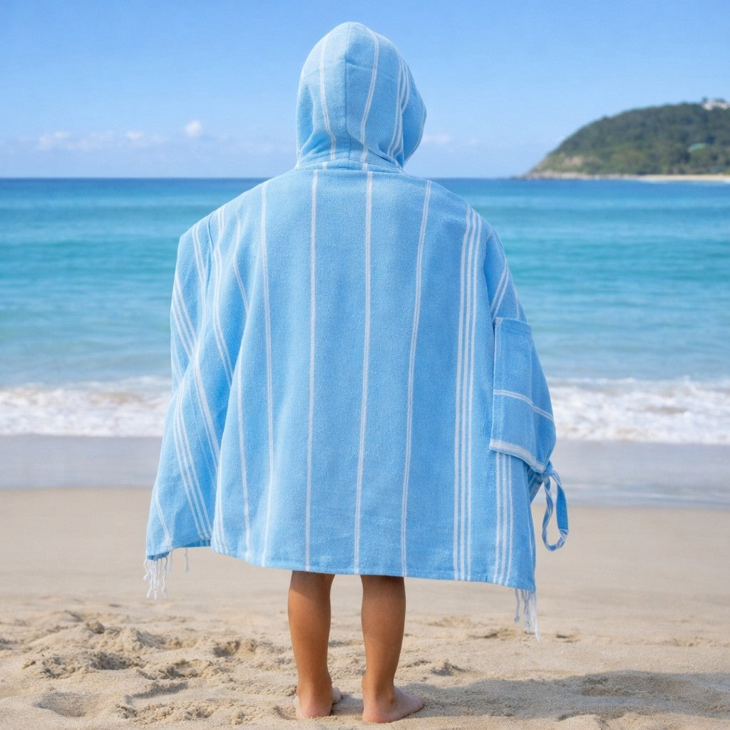 authentic kids beadch towel backpack Kids Hooded Backpack Beach Towel – Towlo